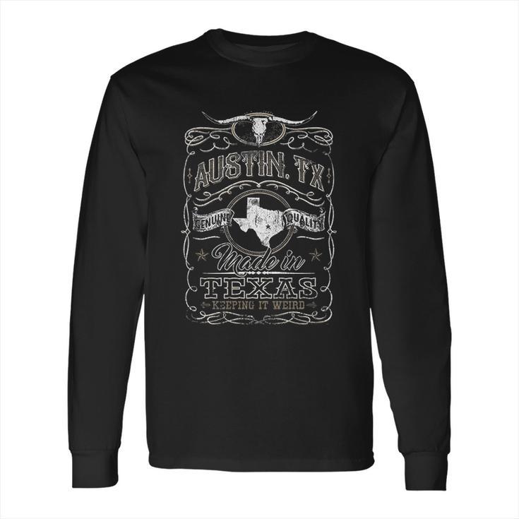 Vintage Austin Texas Keep Austin Weird Texas Long Sleeve T-Shirt