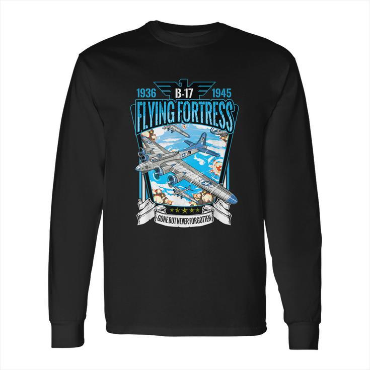 Vintage B17 Flying Fortress Ww2 Heavy Bomber Aviator Long Sleeve T-Shirt