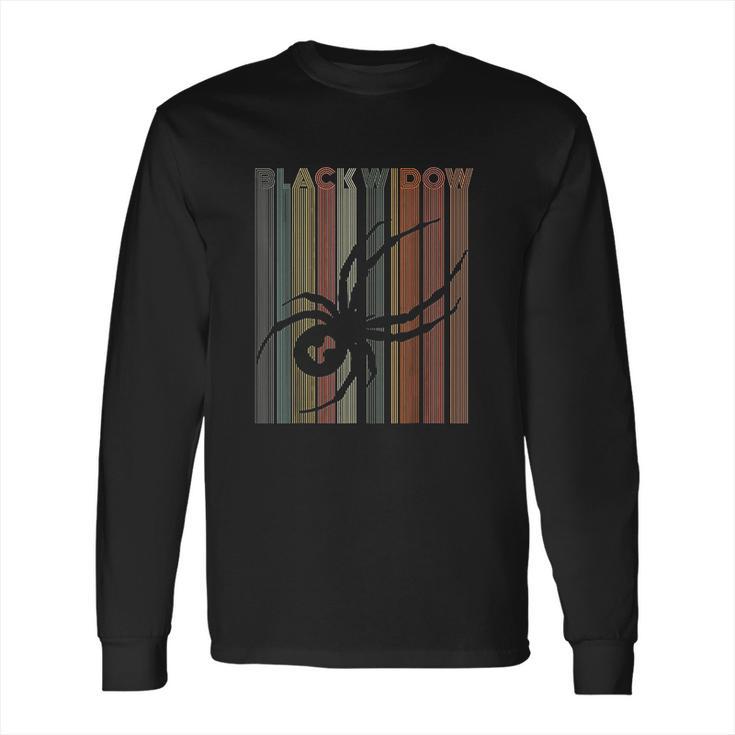 Vintage Black Widow Retro Spider Long Sleeve T-Shirt