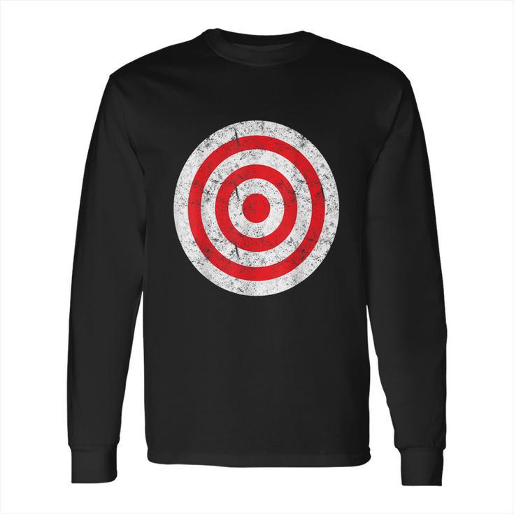 Vintage Bullseye Target Bulls Eye Funny Joke Long Sleeve T-Shirt