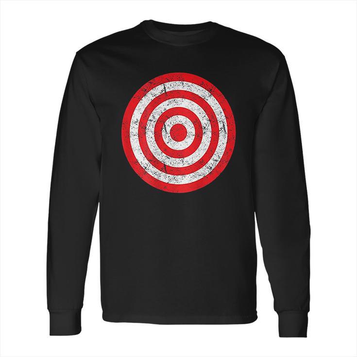 Vintage Bullseye Target Bulls Eye Gift Joke Long Sleeve T-Shirt