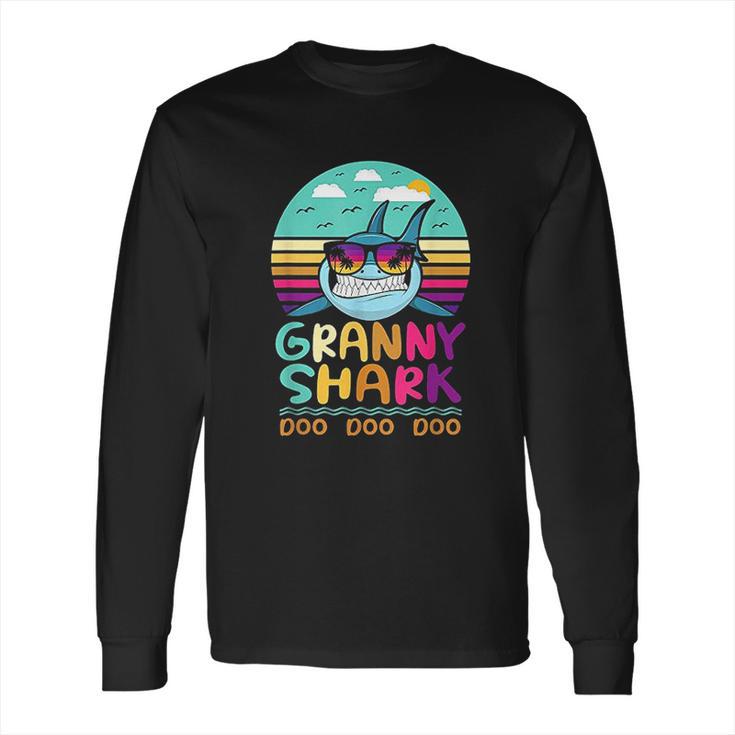 Vintage Granny Shark Doo Doo Doo Long Sleeve T-Shirt