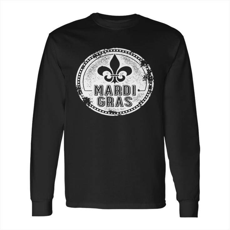 Vintage Mardi Gras New Orleans Logo Long Sleeve T-Shirt