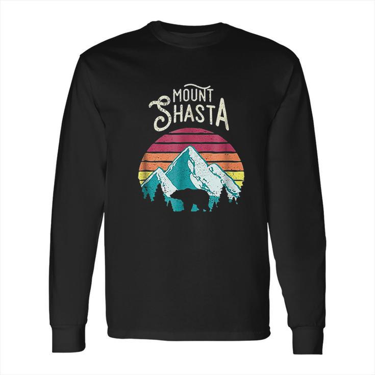 Vintage Mount Shasta Mountains Bear Long Sleeve T-Shirt