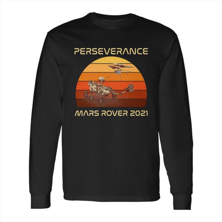 Vintage Retro Perseverance Mars Rover Long Sleeve T-Shirt