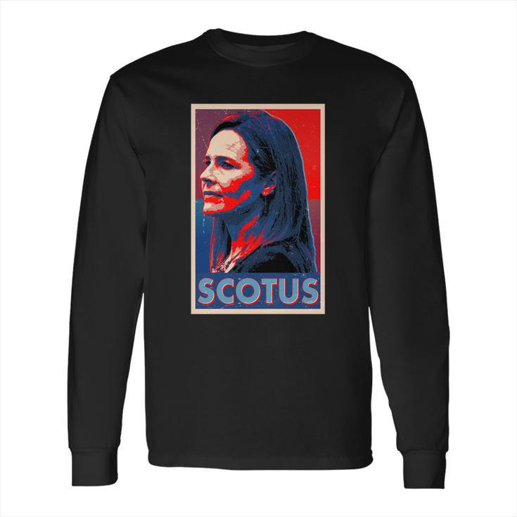 Vintage Scotus Amy Coney Barrett Poster Long Sleeve T-Shirt