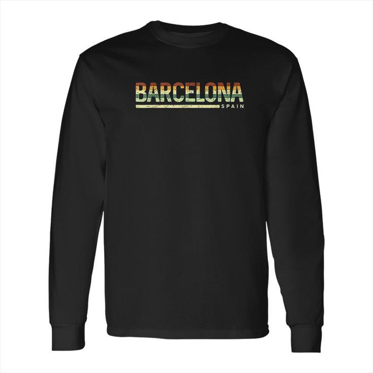 Vintage Spain Spain Native Barcelona Long Sleeve T-Shirt