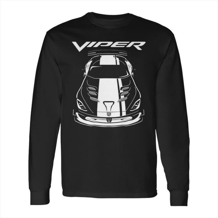 Viper Acr 5Th Generation   White Stripes Long Sleeve T-Shirt