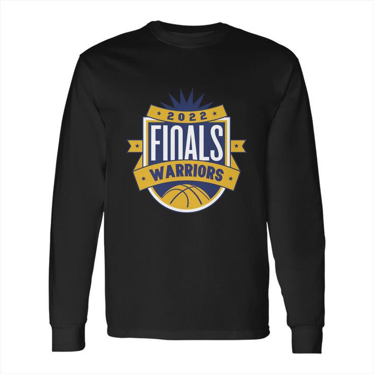 Warriors Finals 2022 Basketball Gold Blooded Warriors   V2 Long Sleeve T-Shirt