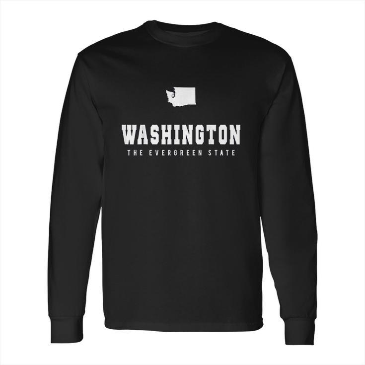 Washington State Home I Love Wa Evergreen State Long Sleeve T-Shirt