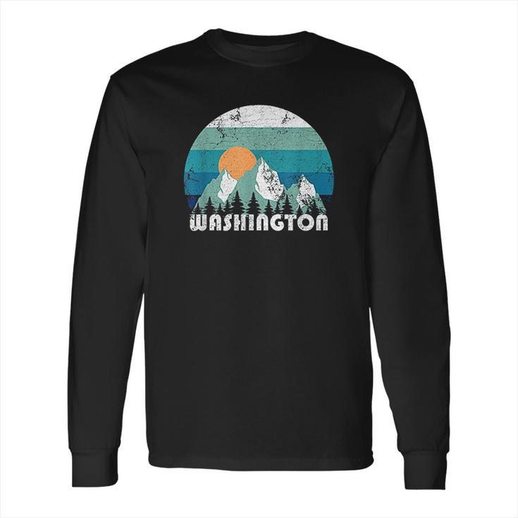 Washington State Retro Vintage Long Sleeve T-Shirt