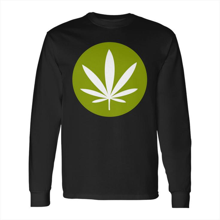 Weed Sativa Leaf T-Shirt Long Sleeve T-Shirt