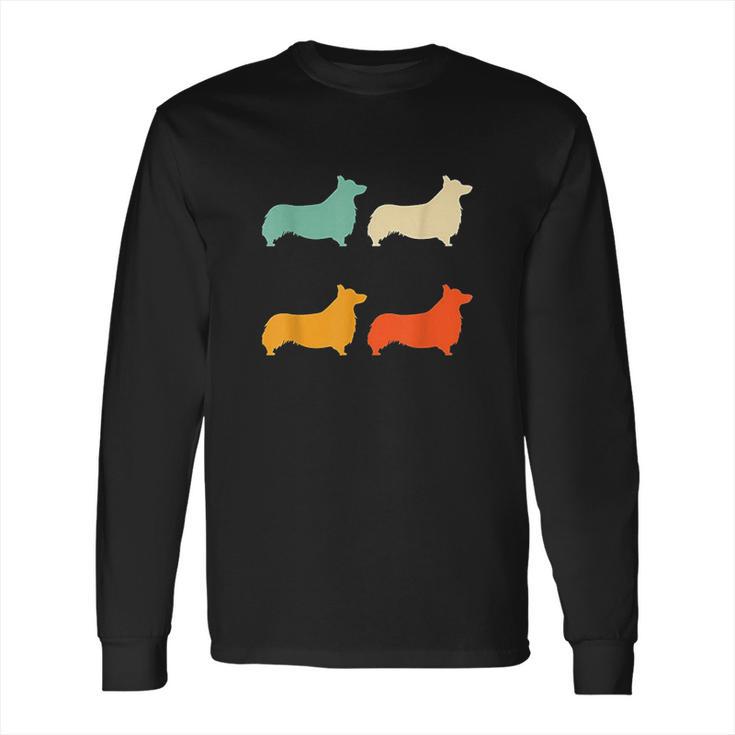 Welsh Corgi Gift Dog Lover Retro Welsh Corgi Vintage Dog Long Sleeve T-Shirt