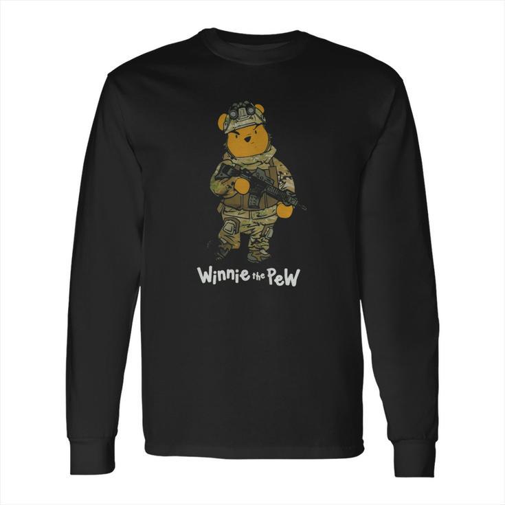 Winnie The Pew Bear Soldier Long Sleeve T-Shirt