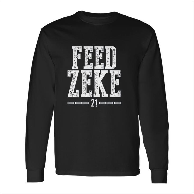 Wishful Inking Football Fans Feed Zeke Vintage Long Sleeve T-Shirt