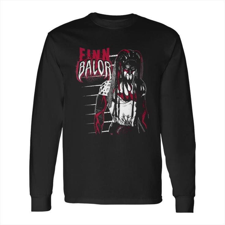 Wrestling Wwe Finn Balor Black And Red Long Sleeve T-Shirt