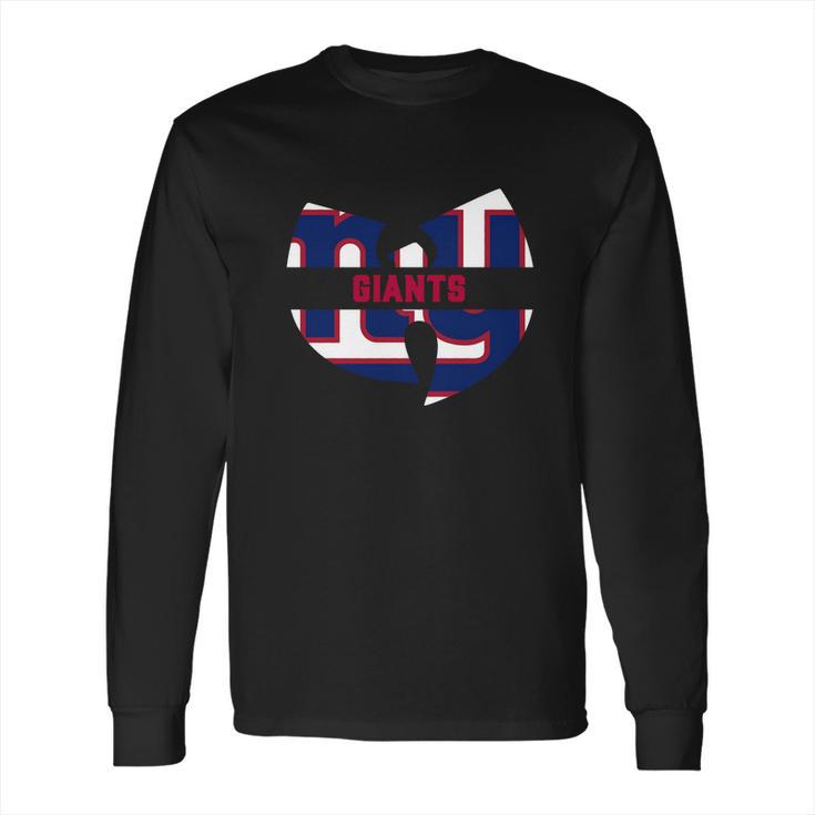 Wu Tang New York Giants Logo Shirt T Shirt Tee Long Sleeve T-Shirt