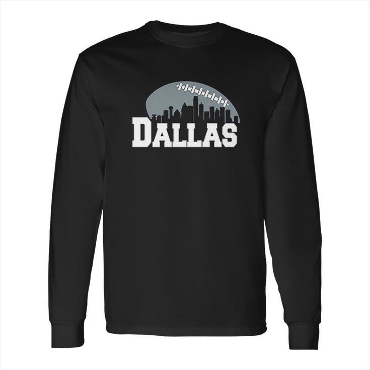 Xtreme Apparrel Dallas Football Skyline Long Sleeve T-Shirt