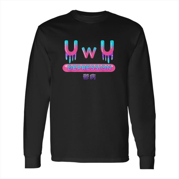 Yami Kawaii Owo Uwu Pastel Goth Harajuku Indie Aesthetic Sad Long Sleeve T-Shirt