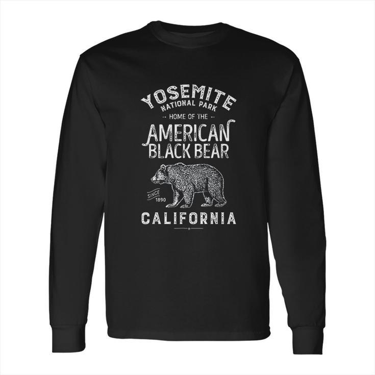 Yosemite National Park California Bear Vintage Gifts Long Sleeve T-Shirt