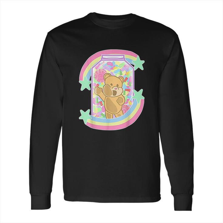 Yume Kawaii Clothing Bear In Candy Jar Pastel Goth Long Sleeve T-Shirt