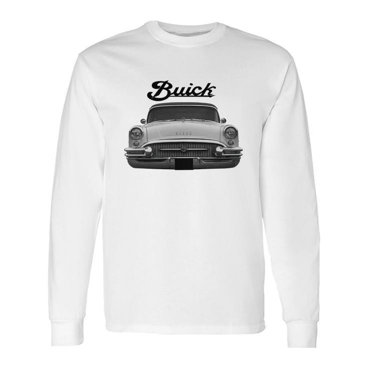 1955 Buick Two Side White Long Sleeve T-Shirt