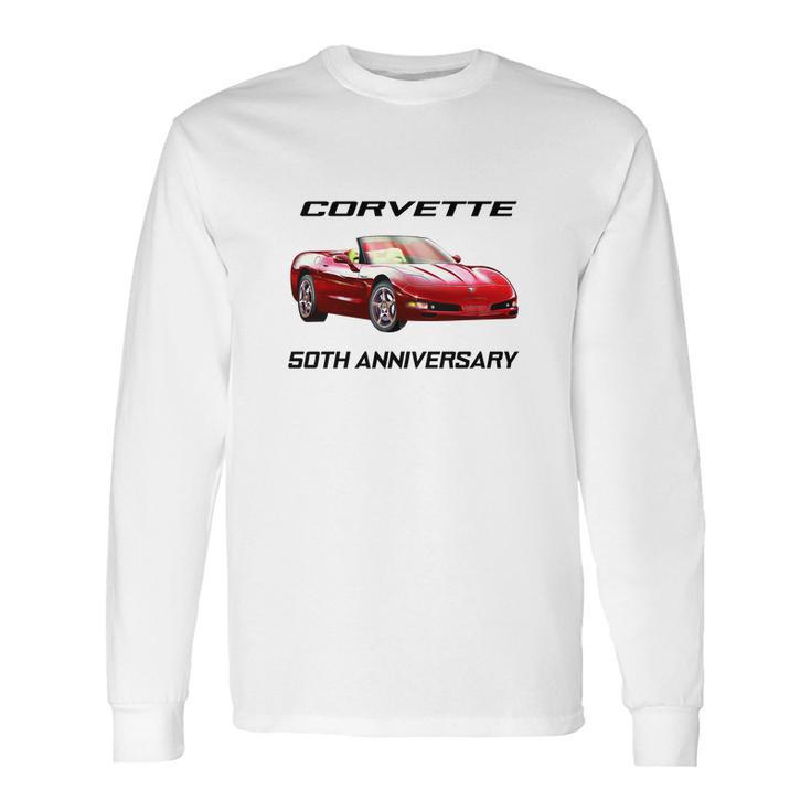 2003 Corvette 50Th Anniversary Convertible Gray T Shirt Long Sleeve T-Shirt