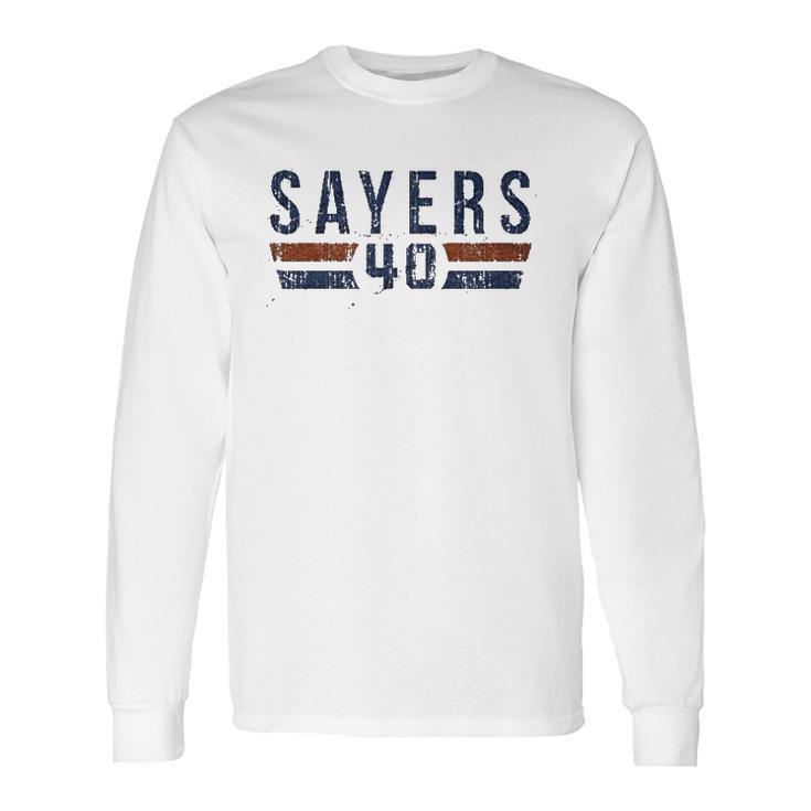 500 Level Gale Sayers Vintage Chicago Long Sleeve T-Shirt