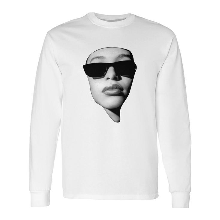 Aaliyah In Glasses Long Sleeve T-Shirt