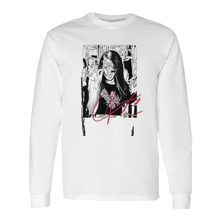 Aaliyah Signature And Quote Long Sleeve T-Shirt