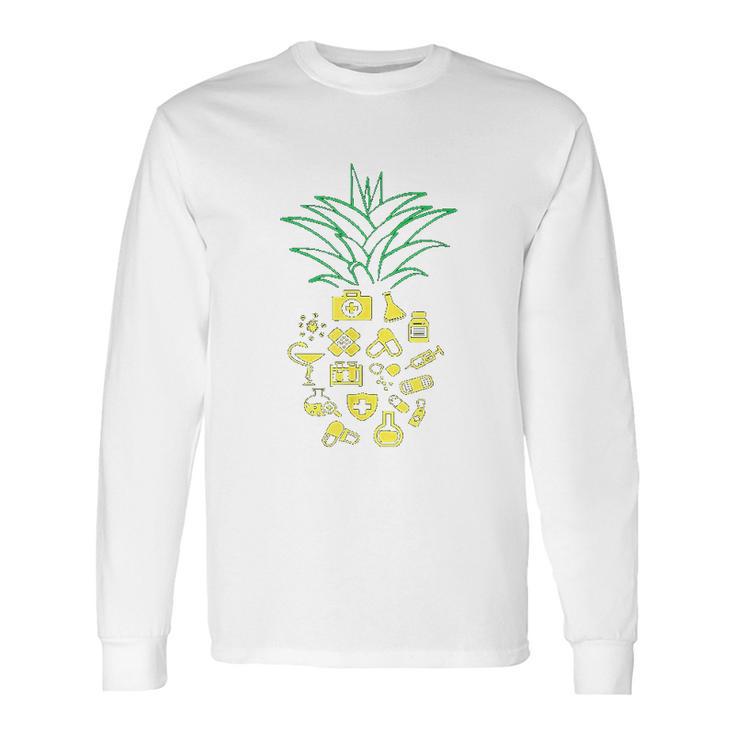 Aloha Pineapple Pharmacist Summer Pharmacy Long Sleeve T-Shirt