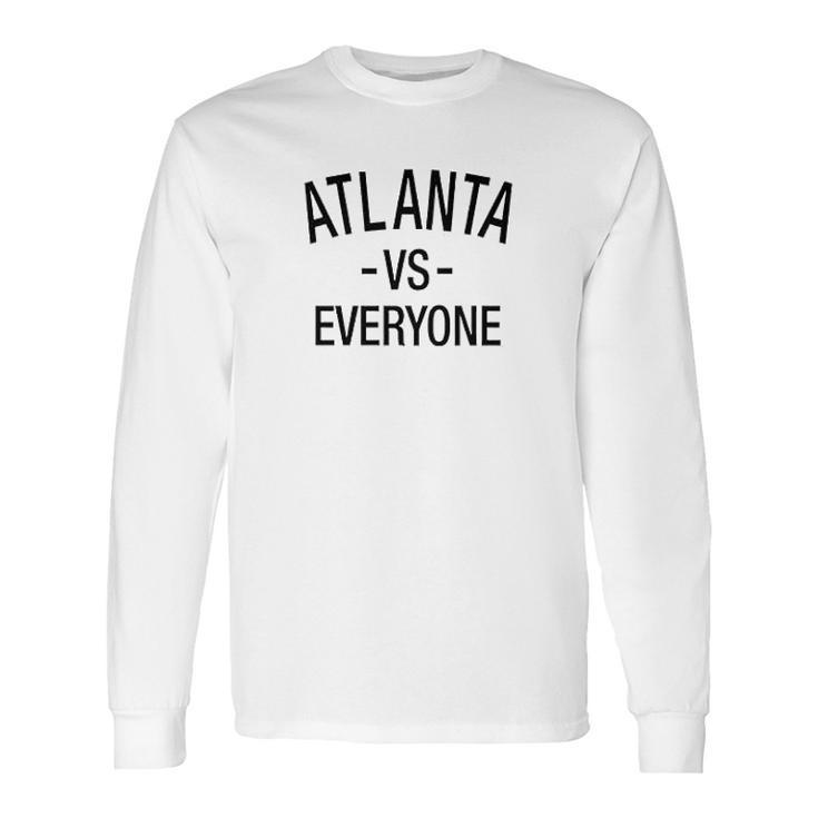 Atlanta Vs Everyone Sports Fan Graphic Ringer Long Sleeve T-Shirt