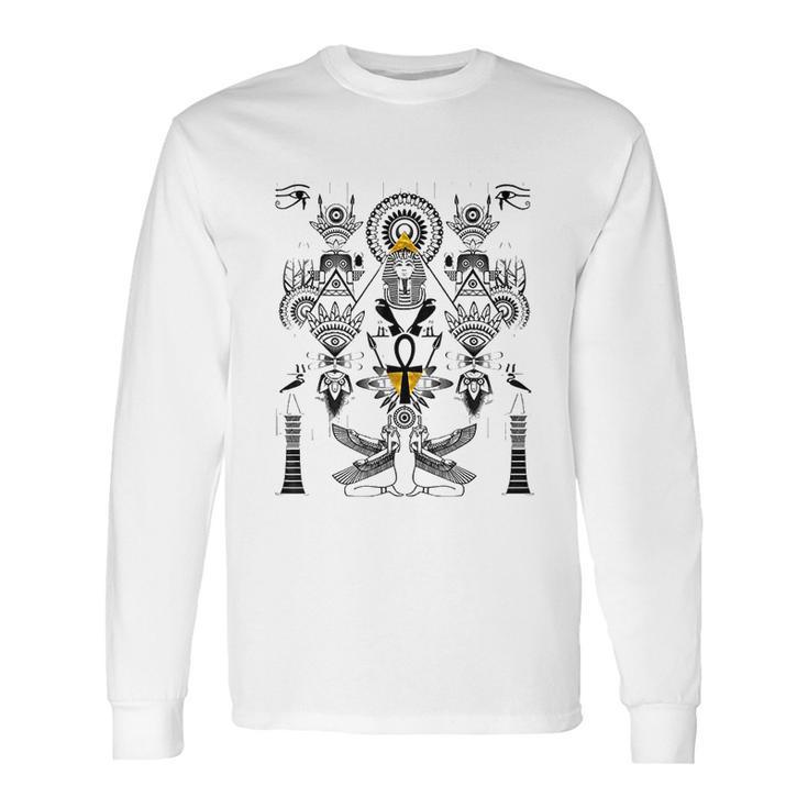 Ayahuasca Dmt Psychedelic Inspiration Egyptian Long Sleeve T-Shirt