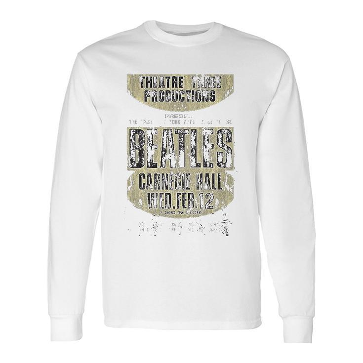 The Beatles Carnegie Hall Burnout Vintage Long Sleeve T-Shirt