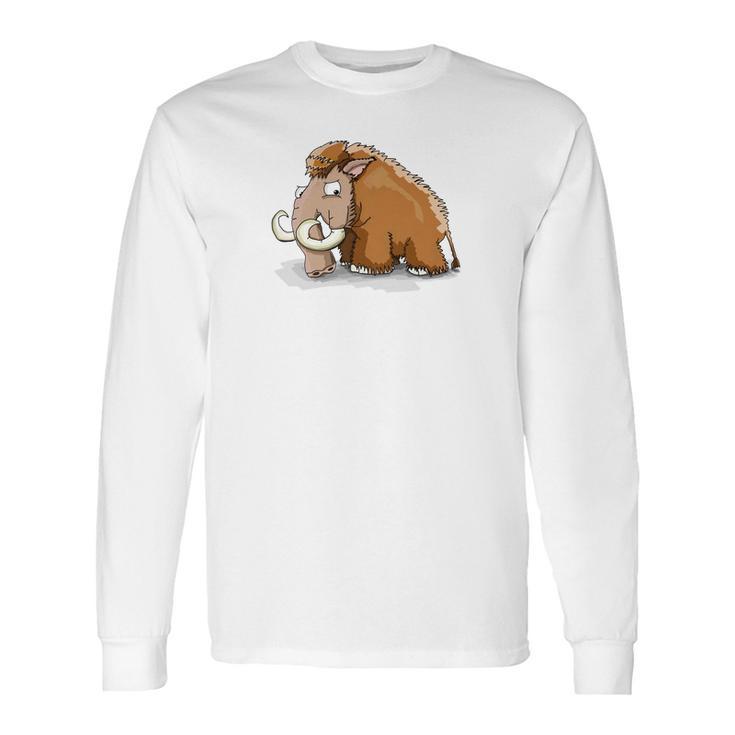 Big Wooly Mammoth Woolly Elephant Dinosaur Long Sleeve T-Shirt