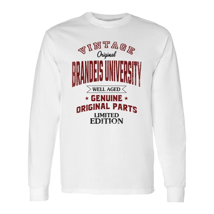 Brandeis University Well Aged Vintage Original Parts 2020 Long Sleeve T-Shirt