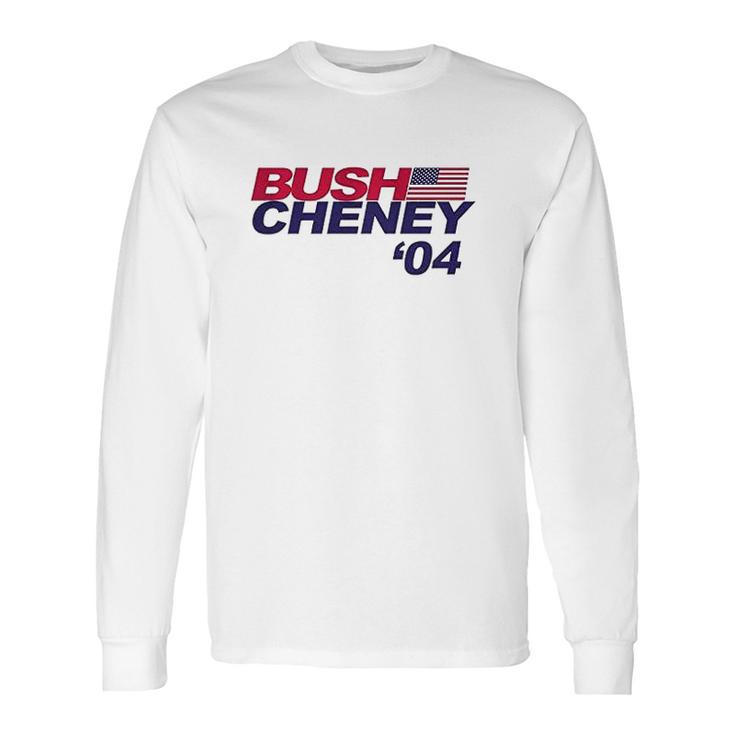 Bush Cheney White Long Sleeve T-Shirt