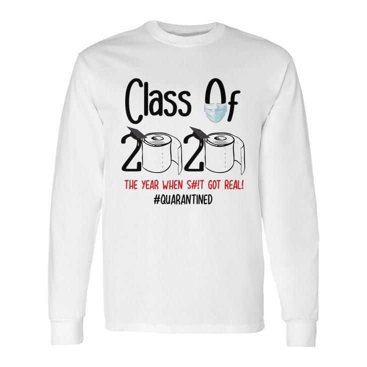 Class Of 2020 Quarantine Pandemic Social Distancing Gift For Student T-Shirt Long Sleeve T-Shirt