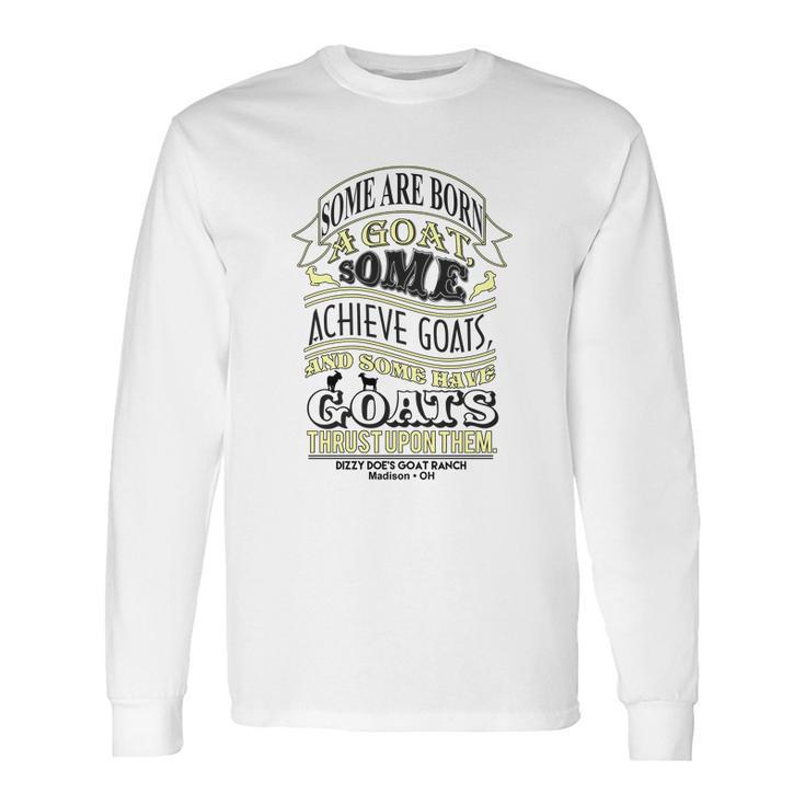 Clever Cute Goat For Shakespeare Fan Long Sleeve T-Shirt