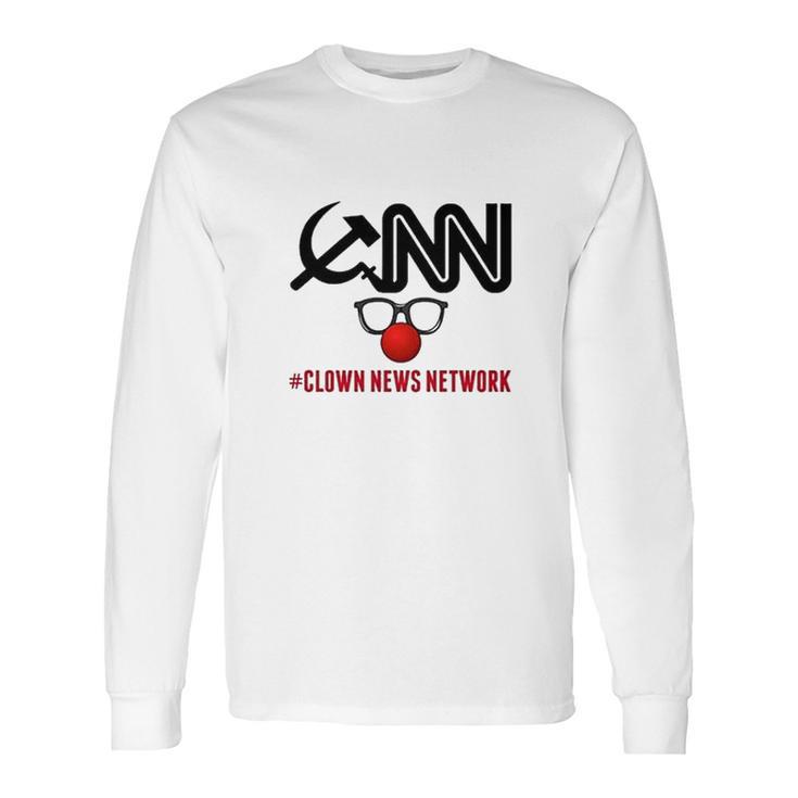 Cnn Clown News Network Long Sleeve T-Shirt