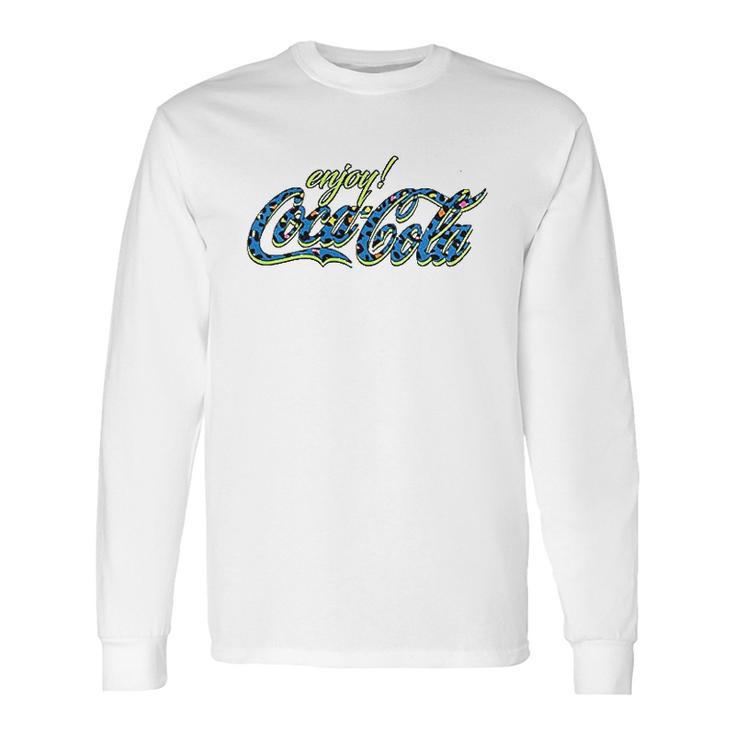 Cocacola 80S Leopard Long Sleeve T-Shirt