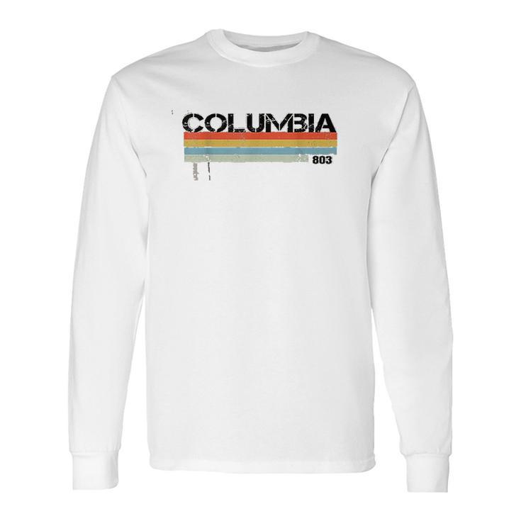 Columbia Area Code Vintage Retro Long Sleeve T-Shirt