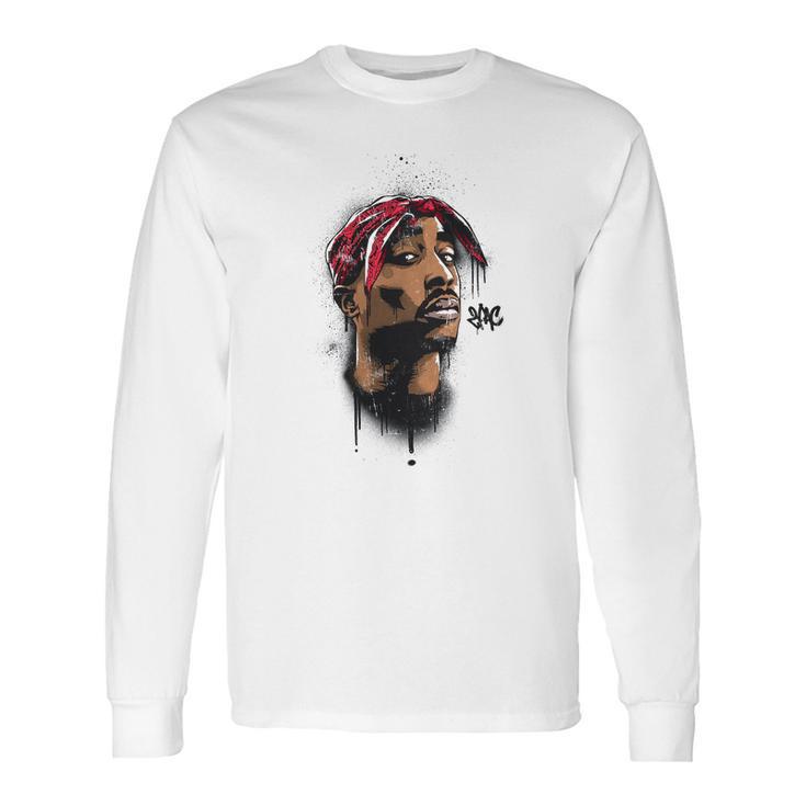 Cool 2Pac Tupac Shakur 3D Hip Hop Rapper Long Sleeve T-Shirt