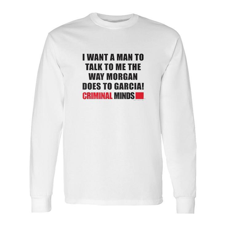 Criminal Minds Morgan And Garcia Long Sleeve T-Shirt