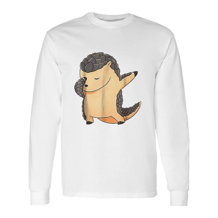 Dabbing Pangolin Endangered Manis Animal Long Sleeve T-Shirt