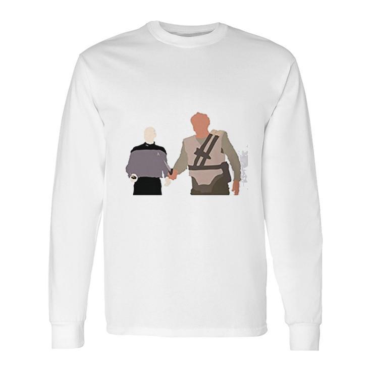 Darmok And Jalad At Tanagra Hands In Hands Long Sleeve T-Shirt