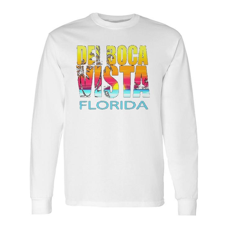 Del Boca Vista Vintage Retro Long Sleeve T-Shirt