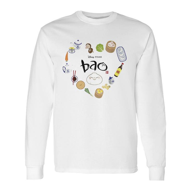 Disney Pixar Bao Ingredients Heart Shaped Graphic Long Sleeve T-Shirt