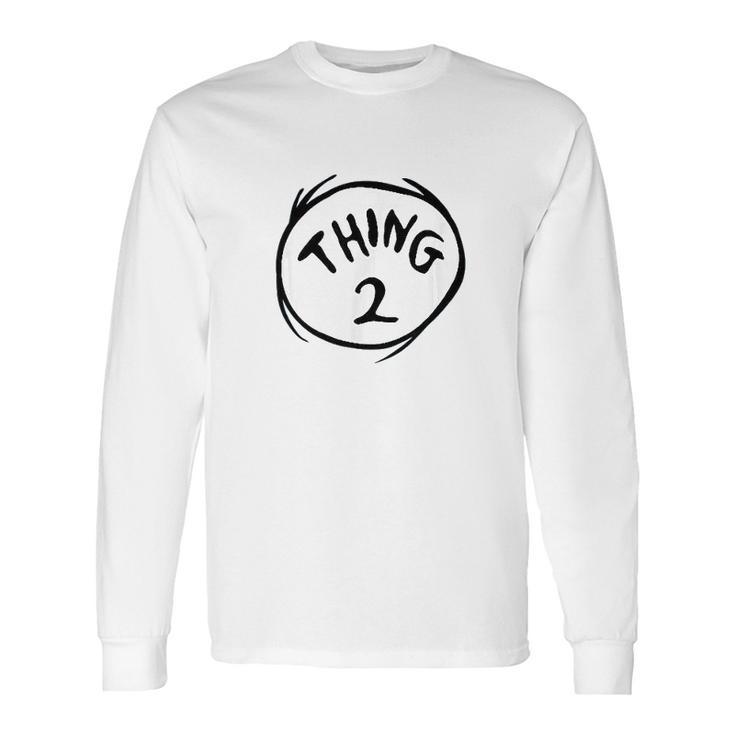 Dr Seuss Thing 2 Emblem Color Option Long Sleeve T-Shirt