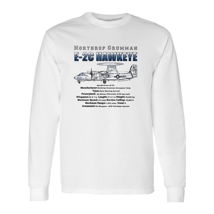 E2c Hawkeye Plane Long Sleeve T-Shirt